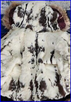 Vintage Rare Designed Alaskan American Eskimo Handmade Fur Coat
