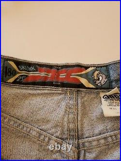 Vintage Rare JNCO Skunk Blue Jeans 36×34 grunge skateboard