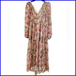 Vintage Rare Jack Kramer Prairie Floral Maxi Dress