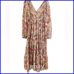 Vintage Rare Jack Kramer Prairie Floral Maxi Dress