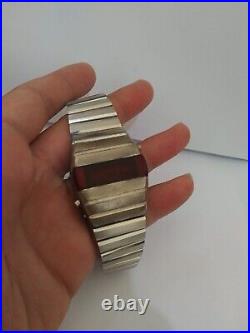 Vintage Rare LED Watch Swiss Not Working AS IS