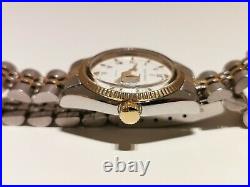 Vintage Rare Ladies Swiss Two Tone St. Steel Quartz Watch Emilio Carducci