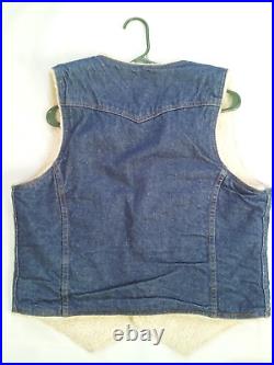 Vintage Rare Made In USA Levi's Denim Vest In Size L