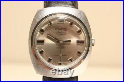 Vintage Rare Nice Chromed Mechanical Men's Swiss Watch Duward Select 17j