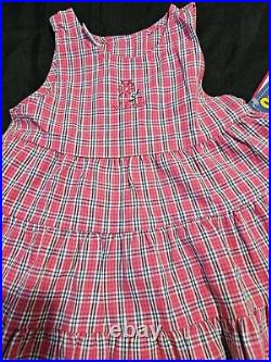 Vintage Rare Oshkosh B'gosh Plaid Dress Size 3 Toddler