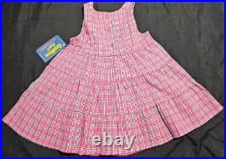 Vintage Rare Oshkosh B'gosh Plaid Dress Size 3 Toddler