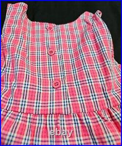 Vintage Rare Oshkosh B'gosh Plaid Dress Size 3 Toddler