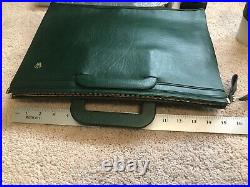 Vintage Rare Rolex Attaché Briefcase Leather Green New