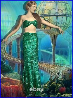 Vintage Rare Rubie's Regency Selection Sequined Mermaid Costume