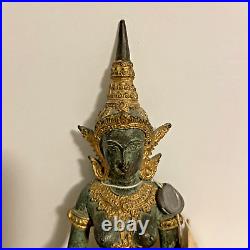 Vintage Rare Thai Bronze Statue With Original Tag