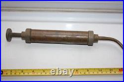 Vintage Rare Veteran Brass Lubrication Oiler Firewall Mounted Antique Vehicle