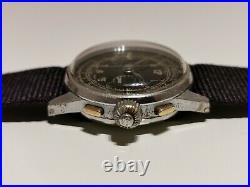 Vintage Rare Ww2 Military Swiss Men's Mechanical Chronograph Unbranded Watch