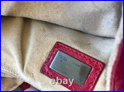 Vintage Red leather Fendi Baguette / crossbody interchangeable straps! Rare