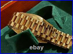 Vintage Rolex Day-Date President Ultra Rare Solid Rose Gold Shah of Iran