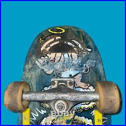 Vintage Santa Cruz Rare Yousefpour Skateboard 1980's Devil Angel