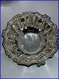 Vintage Set Of 6 Bossi Italy Silverplated Dish Plate And Bowl Rare Antique MCM