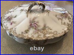 Vintage Soup Tureen Theo Haviland Limoges France Rare Antique