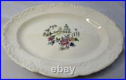 Vintage Taylor Smith Taylor White Oval Serving Platter Rare Antique 19th Century