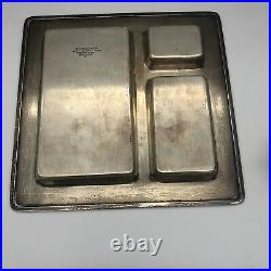 Vintage Tiffany & Co. Sterling Silver Divided Tray for Smoking Accessories, Rare