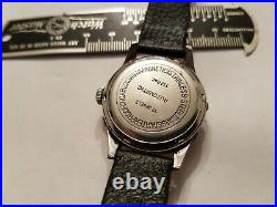 Vintage Triple Date Moonphase Watch 1950s Rare Automatic Clinton Crescent