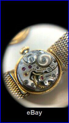 Vintage ULTRA RARE! Precision Ladies 1940s 18K Gold Swiss Made Rolex Wrist Watch
