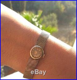 Vintage ULTRA RARE! Precision Ladies 1940s 18K Gold Swiss Made Rolex Wrist Watch