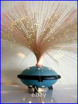 Vintage USSR UFO 70' Fiber Optic Lamp Light Mid Century Space Age. Rare