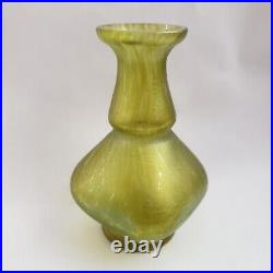 Vintage Vase Art Glass Rare Antique Collectible Studio Art Glass Green