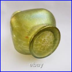 Vintage Vase Art Glass Rare Antique Collectible Studio Art Glass Green