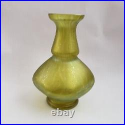 Vintage Vase Art Glass Rare Antique Collectible Studio Art Glass Green