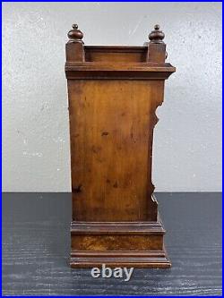 Vintage Very Rare 1880's F. Kroeber Parma Mantle Shelf Wooden Clock