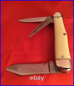 Vintage Wards 3 back spring swell center pocket knife 1935-50 super rare antique