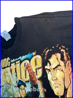 Vintage Young Justice Shirt Rare DC Comic Book Art Resurreccion AOP Mega Print