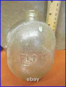 Vintage rare 1930's Glass Kimble Glastite Float for Toilet Bowl bathroom home Ad