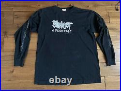 Vintage slipknot long sleeve shirt 1999 870621345 rare Blue Grape