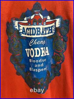 Vintage ultra rare Acid Bath SIGNED shirt long sleeve XL USA