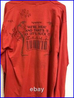 Vintage ultra rare Acid Bath SIGNED shirt long sleeve XL USA