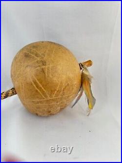 Vtg Brazil Rare Handmade Antique Brazilian Tribe Tribal Shaker Maraca Large 12