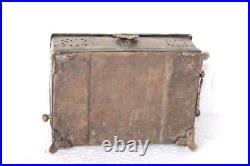 White Metal Brass Pan Dan Box 1900s Old Vintage Rare Antique Collectible PG-65