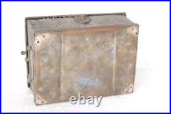 White Metal Brass Pan Dan Box 1900s Old Vintage Rare Antique Collectible PG-66