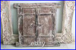 Window Frames Antique Rare Vintage Wooden Distress Finished Window Panel Wall