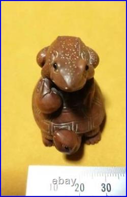 Wooden NETSUKE Okimono Japanese Antique Vintage Rare