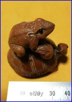 Wooden NETSUKE Okimono Japanese Antique Vintage Rare