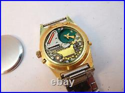 Wyler Vintage Rare 1970's Ana Digi Quartz Watch For Restoration Or Parts